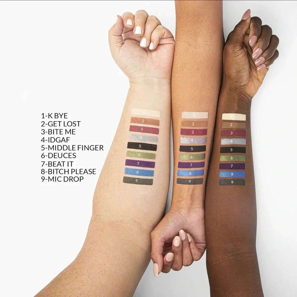 BH Cosmetics “F Off” 9-Color Eyeshadow Palette – Bold Pigments